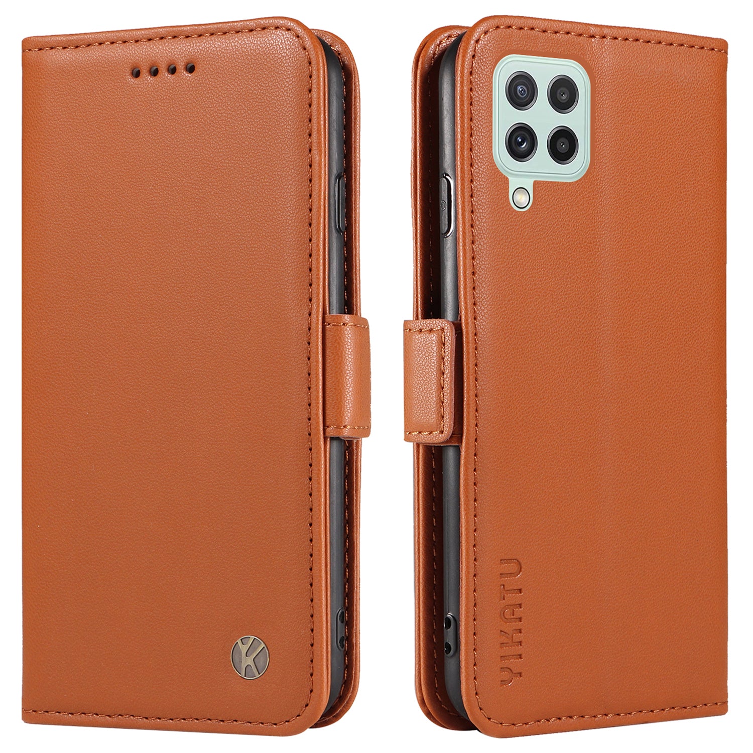 YIKATU YK-003 For Samsung Galaxy A22 4G (EU Version) / M22 / M32 (Global Version) 4G PU Leather Stand Phone Cover Wallet Case YIKATU YK-003 For Samsung Galaxy A22 4G (EU Version) / M22 / M32 (Global Version) 4G PU Leather Stand Phone Cover Wallet Case